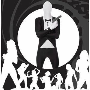 Morphsuits Men's Premium Tuxedo, Black, Medium